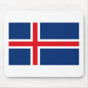 Iceland Flag Mousepad