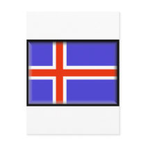 Iceland Flag postcards