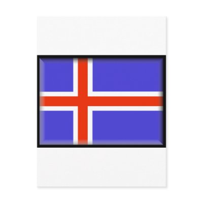 Iceland Flag Postcard by jacinto888