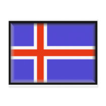 Iceland Flag postcards