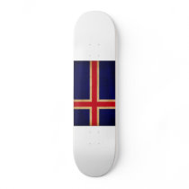 Iceland Flag Custom Skate Board
