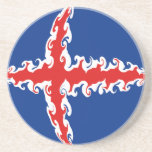 Iceland Gnarly Flag coasters