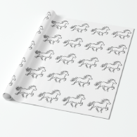 Iceland horse wrapping paper