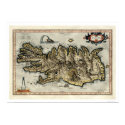 Iceland Map by Mercator Map 1595 posters by gwester Iceland Map by Mercator Map 1595 posters