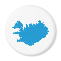 Iceland map magnet