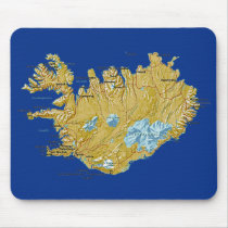 Iceland Map Mousepad