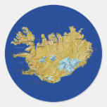 Iceland Map Sticker