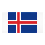 Iceland National Flag Photo Greeting Card