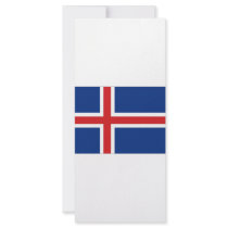 Iceland National Flag Full Color Rack Card