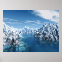 iceland scene poster