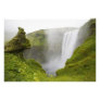 Iceland. Skogarfoss Waterfall plunges over a