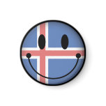 Iceland Smiley Fridge Magnet