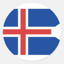 Iceland(State), hybrids Round Stickers