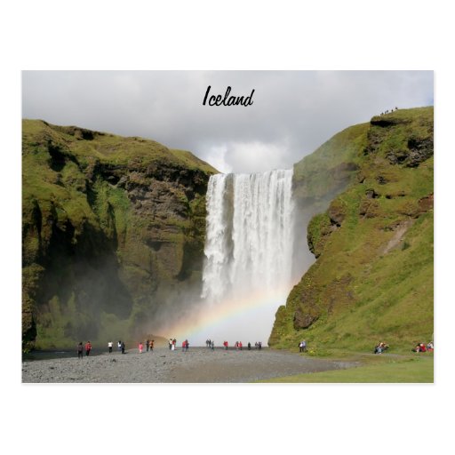 Iceland waterfall Postcard
