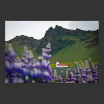 Icelandic church, Vik posters