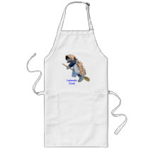 "Icelandic Cook" Kitchen Witch Riding Spoon apron
