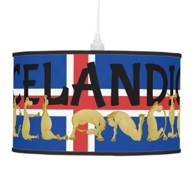 Icelandic Horse Flag Ceiling Lamps