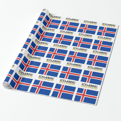Icelandic Horse Flag Wrapping Paper