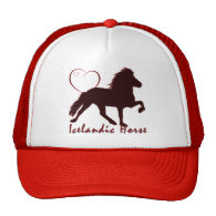 Icelandic Horse Hearts Mesh Hats