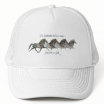Icelandic horses are smooth as Silk ~ Ball cap hats by InkandBrush Icelandic horses are smooth as Silk ~ Ball cap hats