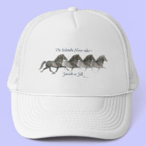 Icelandic horses are smooth as Silk ~ Ball cap hats by InkandBrush Icelandic horses are smooth as Silk ~ Ball cap hats