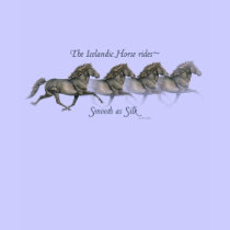 Icelandic horses are smooth as silk ~ Long sleeve t-shirts by InkandBrush Icelandic horses are smooth as silk ~ Long sleeve t-shirts