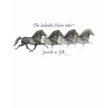 Icelandic horses are smooth as silk ~ Long sleeve t-shirts by InkandBrush Icelandic horses are smooth as silk ~ Long sleeve t-shirts