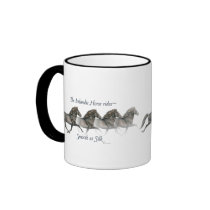 Icelandic horses ride as smooth as silk ~ Mug by InkandBrush Icelandic horses ride as smooth as silk ~ Mug