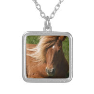 Icelandic pony custom necklace