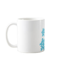 icey Snowflakes blue Coffee Mug