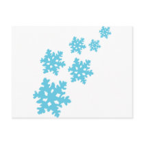 icey Snowflakes blue postcards by Tomaniac icey Snowflakes blue postcards
