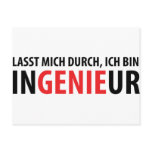Ich bin Ingenieur Post Card