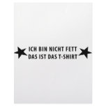 Ich bin nicht Fett T-shirt icon Personalized Letterhead