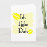Ich Liebe Dich - German I love you Cards
