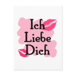 ich liebe dich postcard