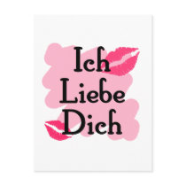 ich liebe dich postcard