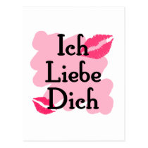 ich liebe dich postcards