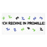 ich rechne in promille photo card template