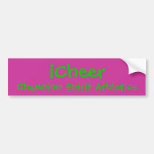 iCheer, Champion Spirit Athletics Bumper Sticker