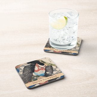 Ichikawa Danjuro IV in the Role of Kagekiyo art Beverage Coaster