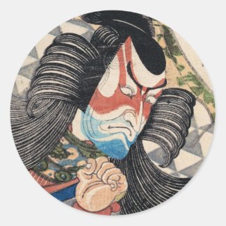Ichikawa Danjuro IV in the Role of Kagekiyo art Stickers