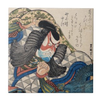 Ichikawa Danjuro IV in the Role of Kagekiyo art Tiles