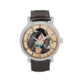 Ichikawa Danjuro IV in the Role of Kagekiyo art Wristwatch