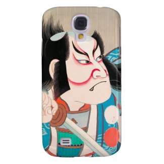 Ichikawa Danjuro kabuki samurai warrior tattoo art Galaxy S4 Covers