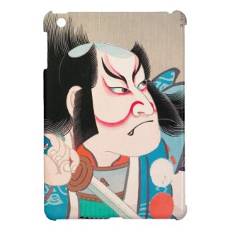 Ichikawa Danjuro kabuki samurai warrior tattoo art iPad Mini Covers