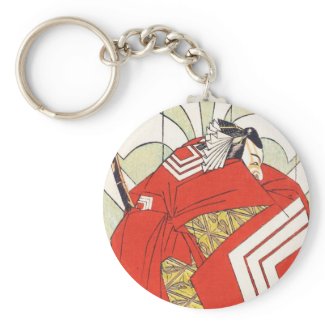 Ichikawa Danjuro V in a Shibaraku Role Katsukawa Key Chains