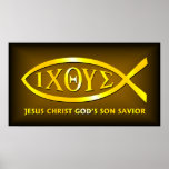 ICHTHUS: Ancient Fish Symbol Print