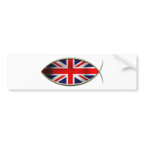 Ichthus - British Flag Bumper Sticker