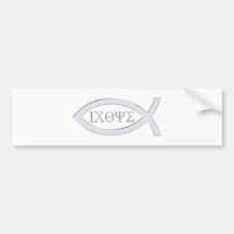 Ichthus - Christian Fish Symbol Bumper Stickers
