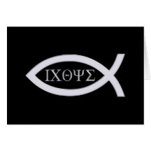 Ichthus - Christian Fish Symbol Card